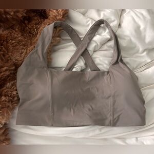 Fashion Nova All The Gains Sports Bra - Taupe